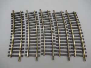 5 rails courbes R=415 15° Laiton - Fleischmann 1701/2
