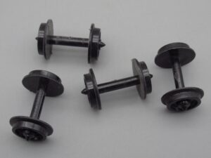 4 essieux 10.5 mm en plastique noir - Lima