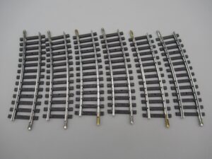 6 rails courbes R=385 15° - Jouef