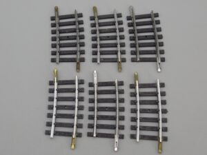 6 rails courbes R=385 11,25° - Jouef