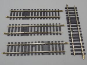 4 rails droits 12.35 cm 1 coupure mailchort - Jouef 475/2 A