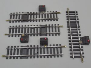 4 rails droits 12.35 cm interrupteur 1 coupure - Jouef 475/2p