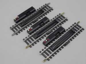 3 rails droits 12.35 cm de dételage électrique - Jouef 480