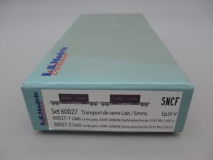 set de 2 wagons transport de verre Uais SNCF - LS Models 60027