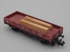 Wagon plat x82 kklmmo avec planches - Fleischmann