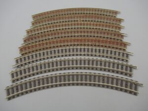 8 Rails courbes R192 avec ballast - Mailchort - Fleischmann 9120