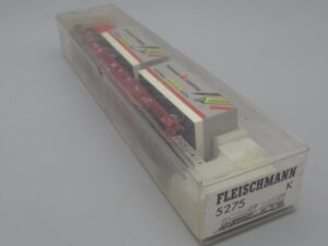 Wagon surbaissé DB Saadkms et camion Stabilo. Fleischmann 5275