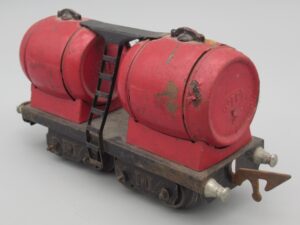 Wagon bifoudre rouge 4 essieux - Jep