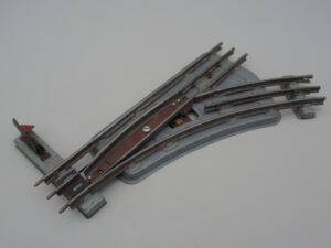 Système 3 rails - Aiguillage à droite 26.3 cm R=380 45° - JEP