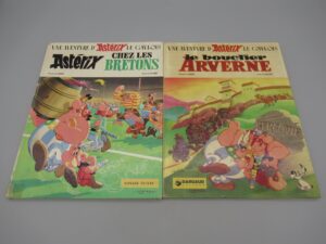 2 BD Astérix - Chez les Bretons et le bouclier Arverne