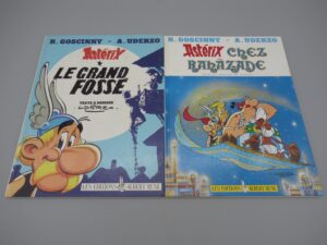 2 BD Astérix - Le grand fossé et chez Rahazade