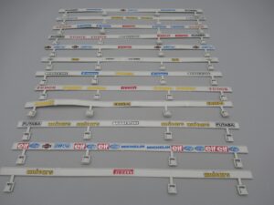 12 glissières 35 cm pour circuits routiers Polistil