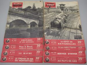8 revues Notre métier La Vie du Rail de l'année 1951