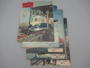 5 revues La Vie du Rail n°331 à 335 - 1952