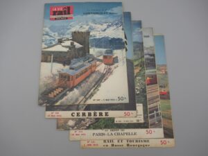 5 revues La Vie du Rail n°347 à 351 - 1952