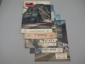 5 revues La Vie du Rail n°352 à 356 - 1952