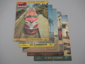 5 revues La Vie du Rail n°371, 372, 374, 375, 376 - 1952