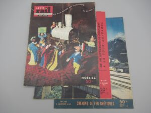 3 revues La Vie du Rail spécial Noël 52, n°379, 380 - 1952-1953