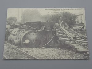 Carte postale Déraillement de l'Express de Cherbourg