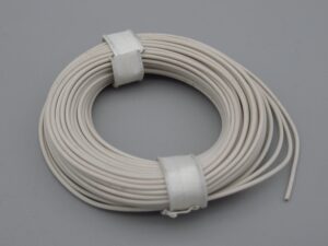 Bobine de fils électrique souple blanc 28g